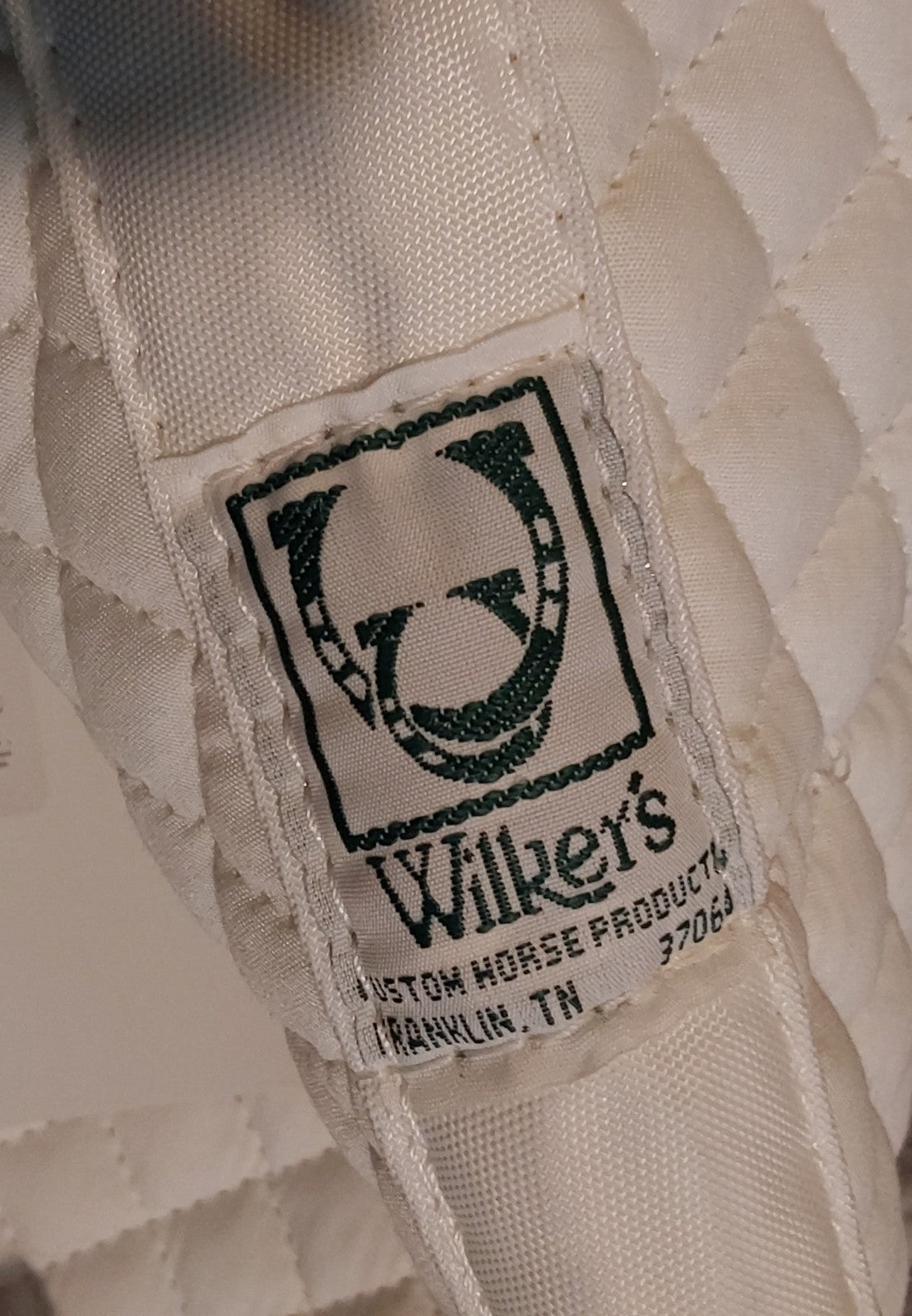 Wilkers Quilted Pony Pad & CB Station Small Canvas Zip Bag W/ Logo Blue 🔥🔥🔥