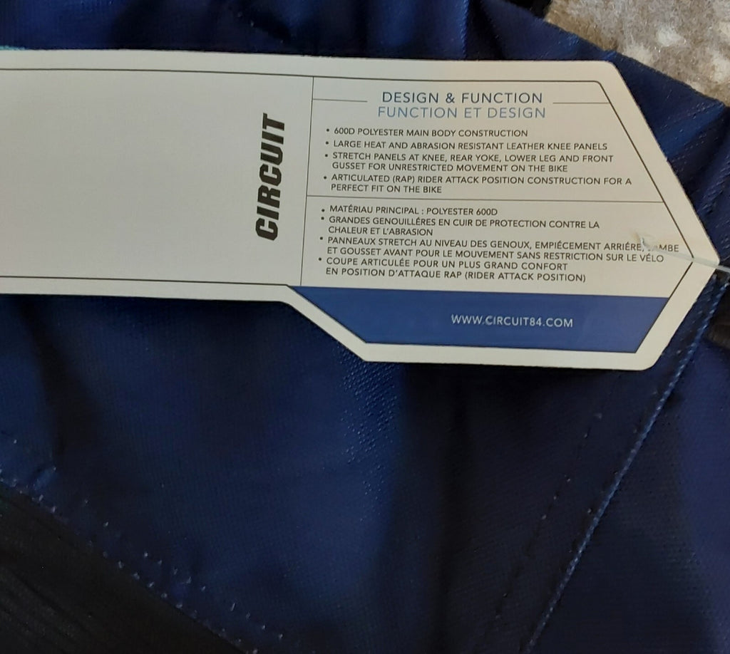 Circuit Equipment Reflex Gear Set Pants Blue Aqua Size 34 NWT🔥🔥🔥