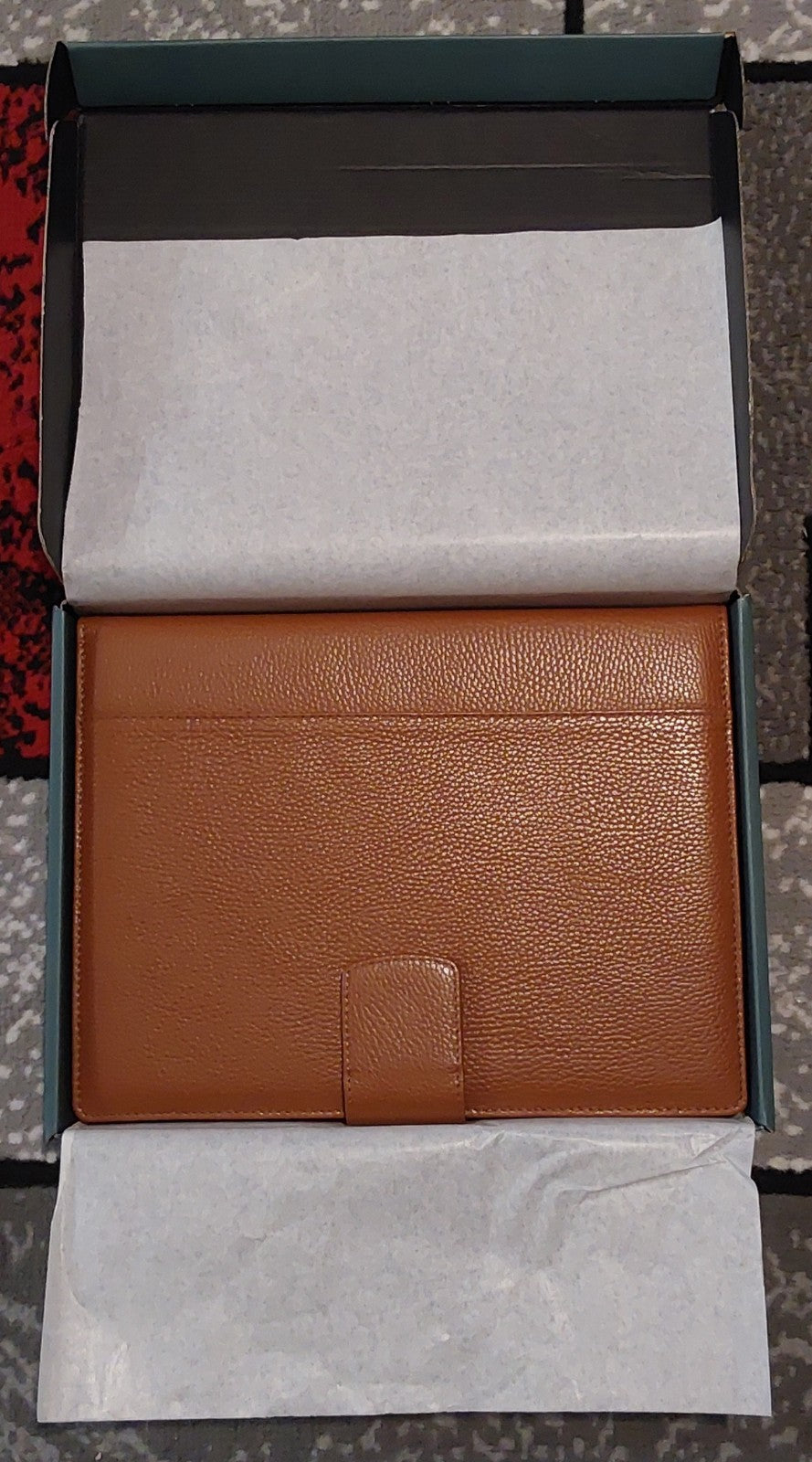 Maruse Italian Leather Executive Magnetic Padfolio Fold Organizer Rope NIB🔥🔥🔥