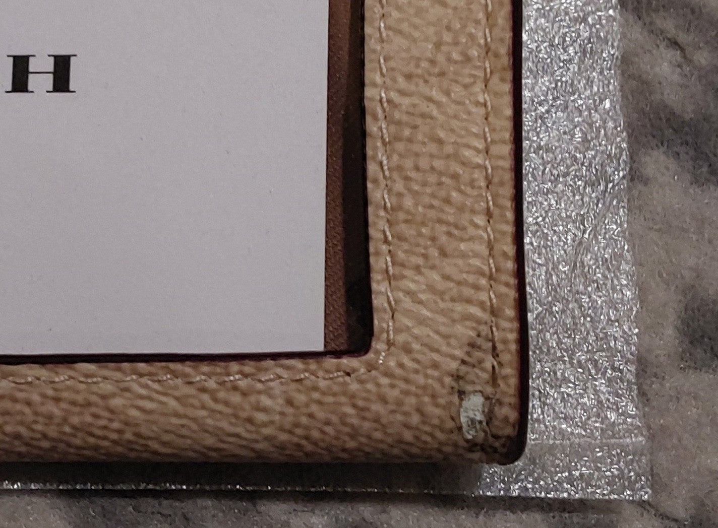 Coach Corner Zip Wristlet Signature & Skinny ID Wallet Sand NWT 🔥🔥🔥