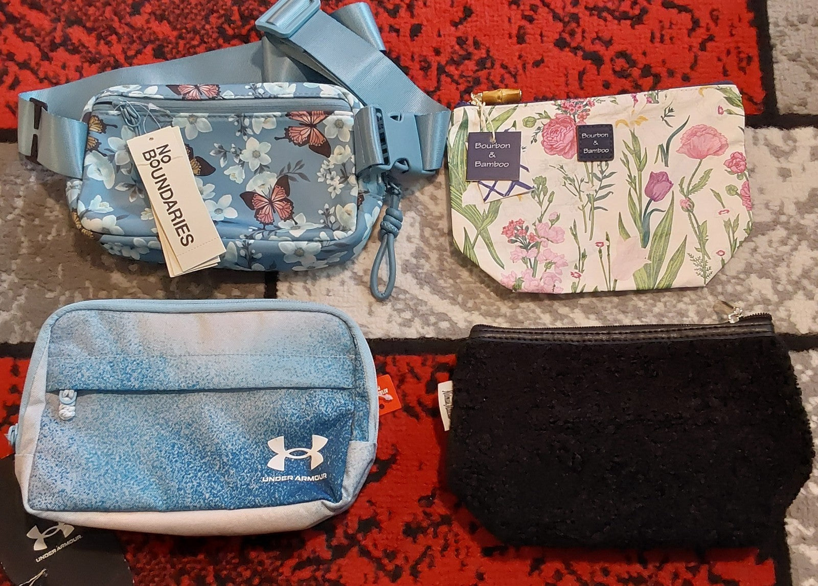 Under Armour No Boundaries Neiman Marcus Bourbon & Bamboo Bag Lot Of 4🔥🎁🔥