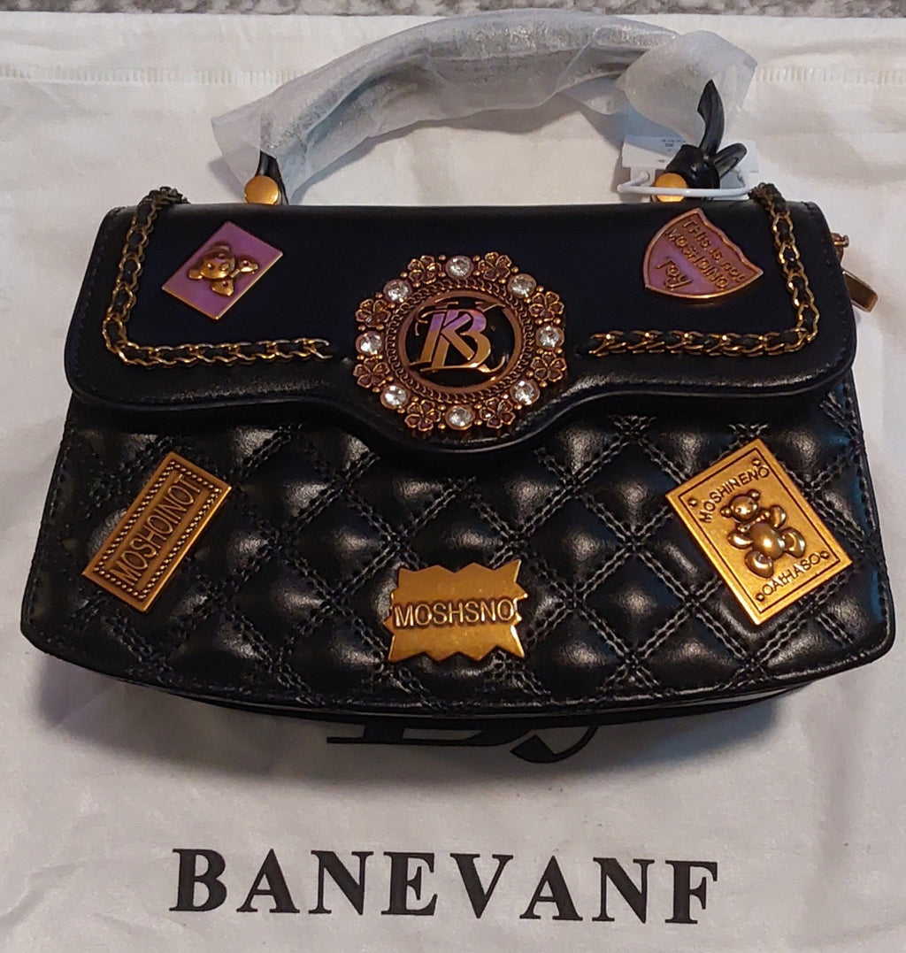 Banevanf Diamond Quilted 100% Authentic Asian Luxury Bag Black NWT 🔥🔥🔥