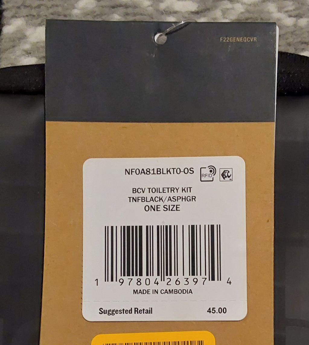 THE NORTH FACE BASE CAMP VOYAGER TOILETRY KIT WASH BAG BLACK NWT 🔥🔥🔥