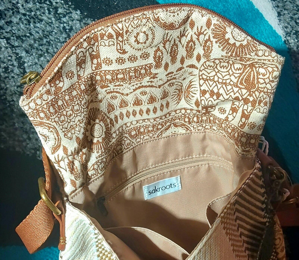 Sakroots Foldover Crossbody Bag Purse Summer Design NWOT