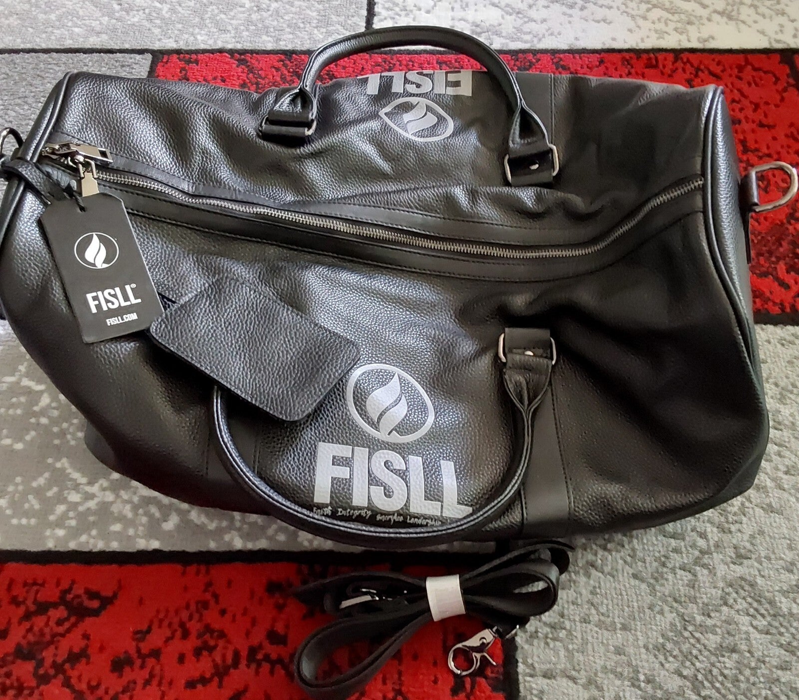 FISLL Official Medium Monogram Duffle Bag Black NWT 🔥🔥🔥
