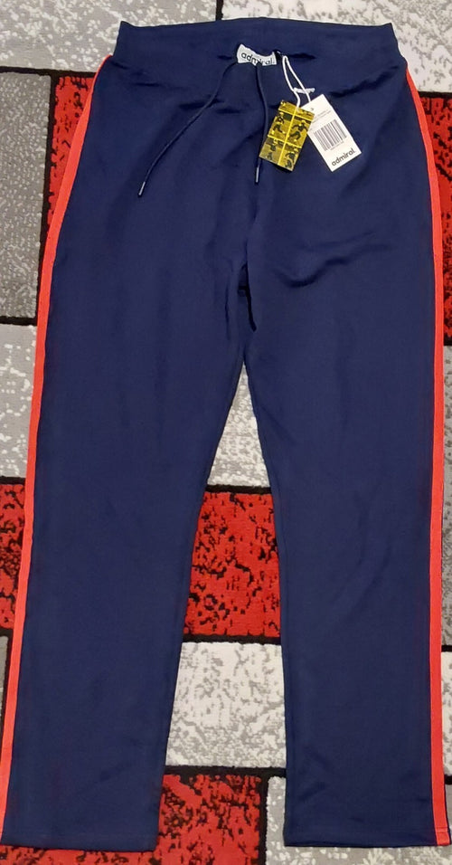 Bob Marley x Mundial x Admiral Track Pants in Navy & Red Size L NWT 🔥🔥🔥