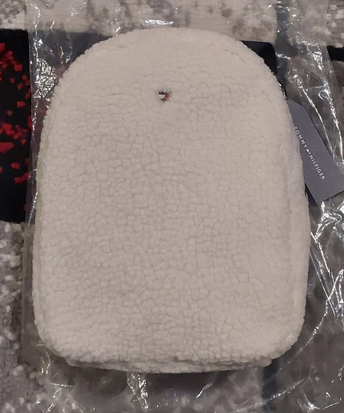 Tommy Hilfiger Mini Sherpa Fleece Backpack White NWT 🔥🔥🔥