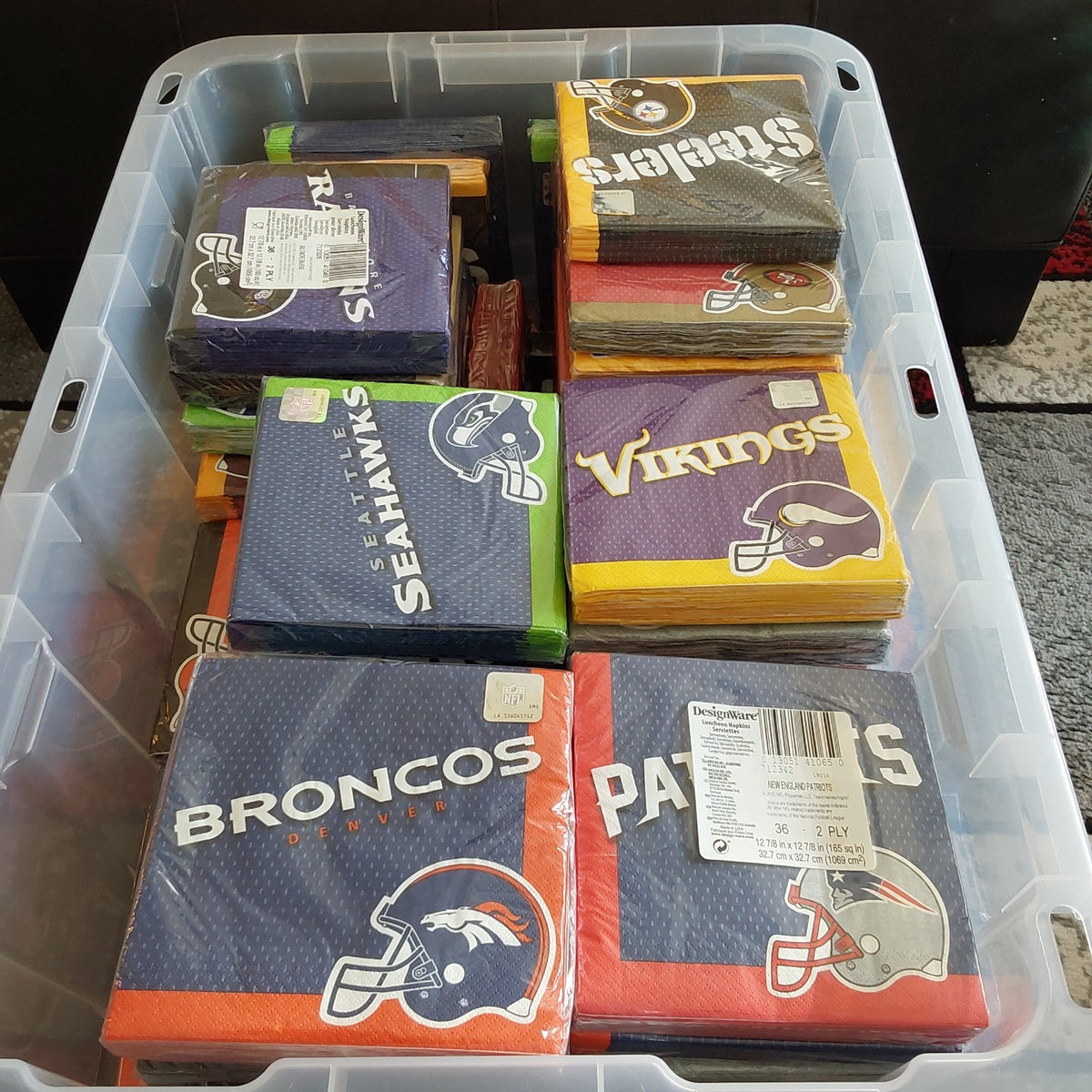 DesignWare 36 2-Ply Napkins × 3 packs  NFL Teams NEW 🔥🔥🔥