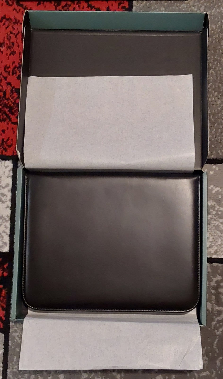 Premium Maruse Italian Leather Portfolio Padfolio Executive Black NIB🔥🔥🔥