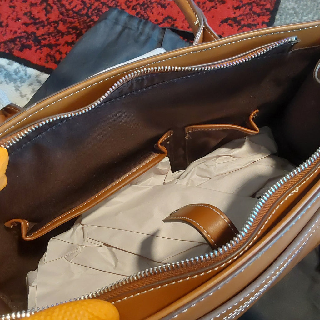 Lambert Montréal Odelia Large Tote Bag Brown NWT 🔥🔥🔥