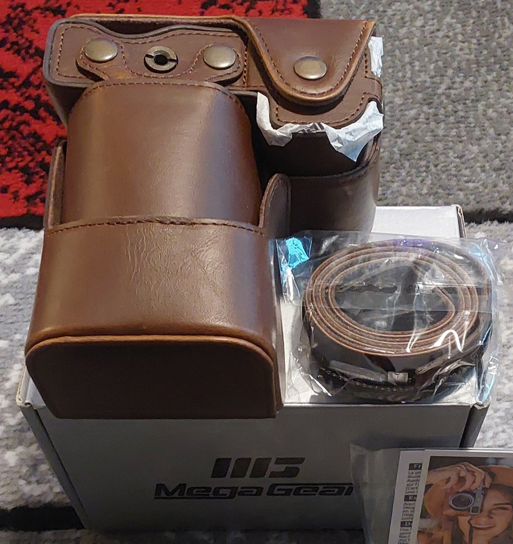 Mega Gear Top Grain Ever Ready Leather Camera Case Brown NWT🔥🔥🔥