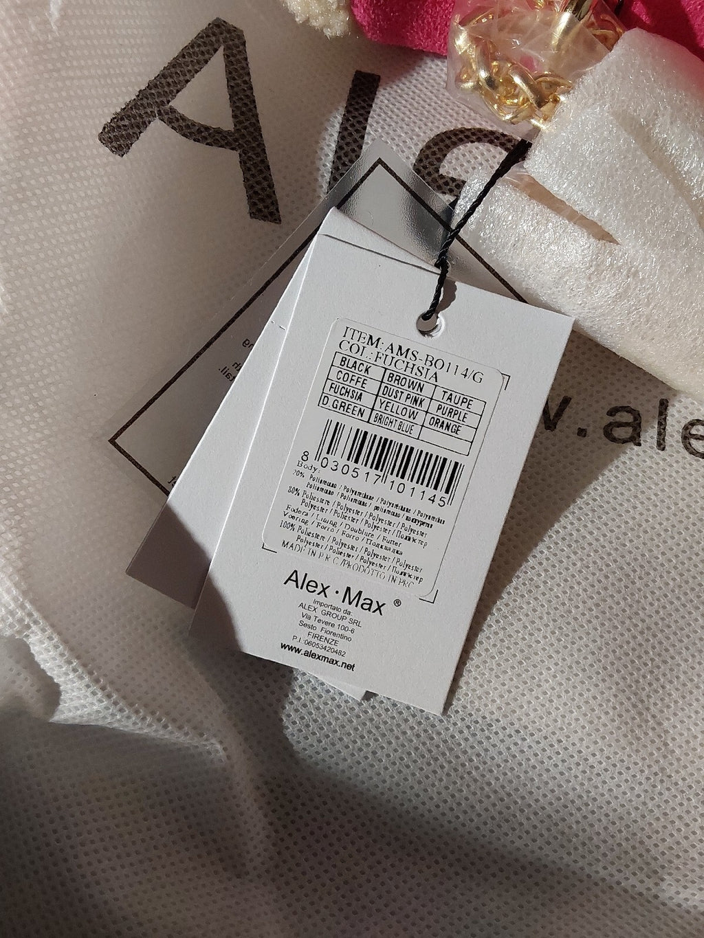 Alex Max Womens Cross Body Bag Purse Fuchsia AMS-BO114/G NWT 🔥🔥🔥