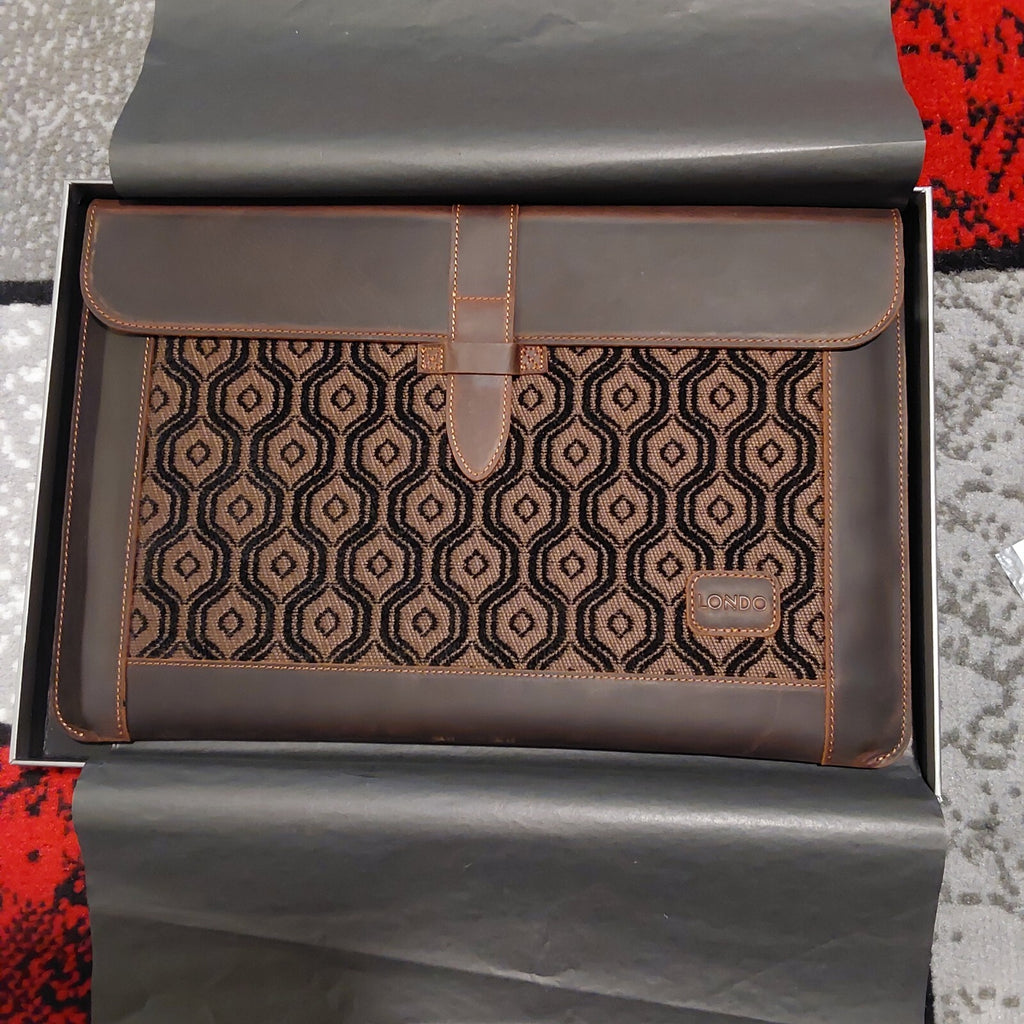 Londo IPad Tablet Macbook Sleeve Top Grain Genuine Leather 14" NIB🔥🔥🔥