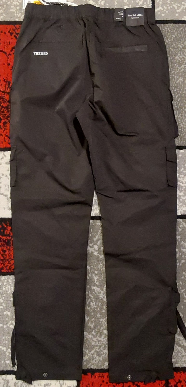 Smoke Rise Red Kai Relaxed Slouch Black Utility Pants Size Medium NWT 🔥🔥🔥