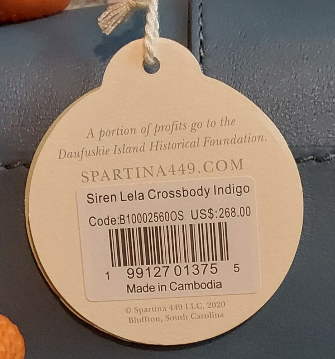 Spartina 449 Siren Lela Crossbody Indigo NWT 🔥🔥🔥