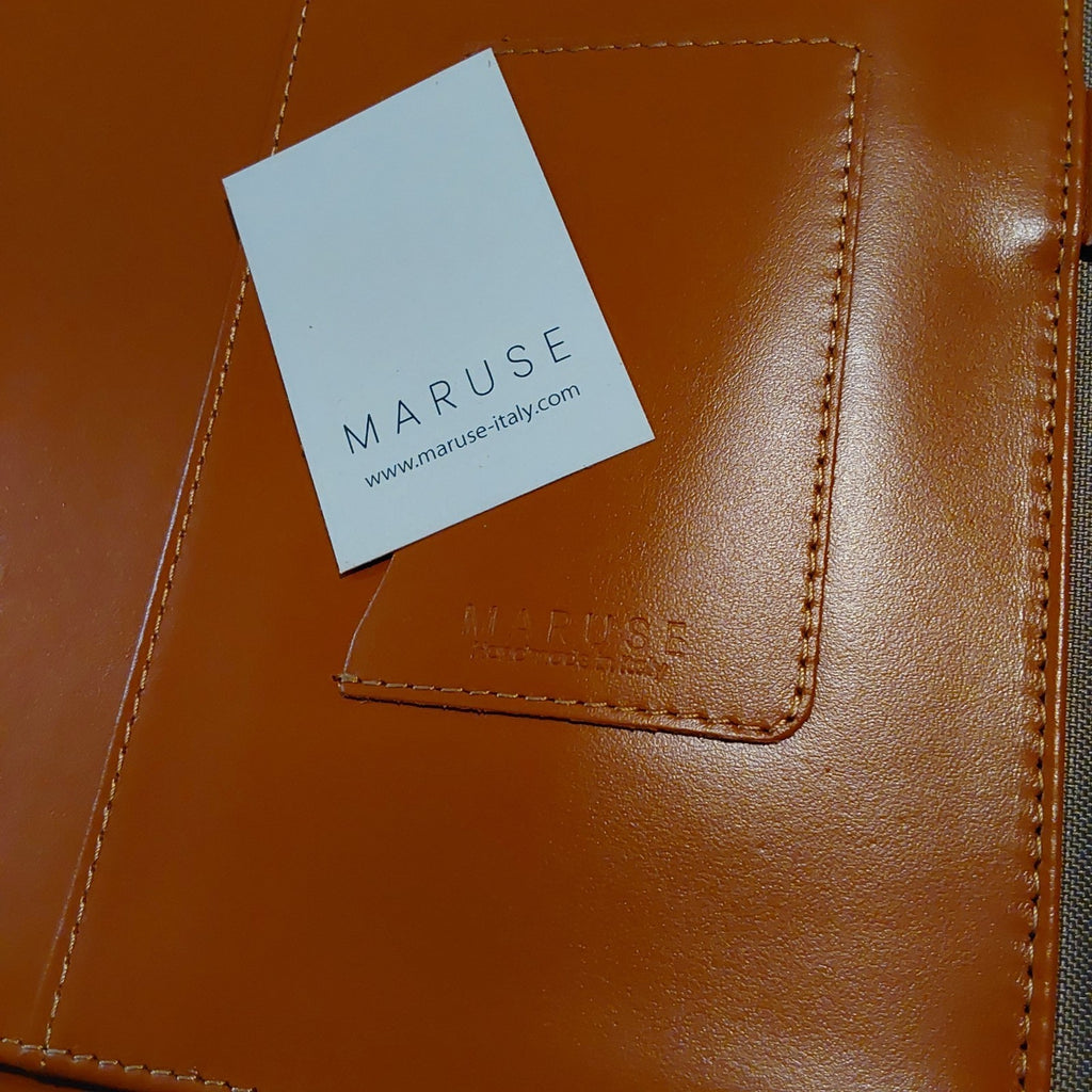 Maruse Italy Premium Luxury Leather Zip Around Portfolio Brown NEW🔥🔥🔥
