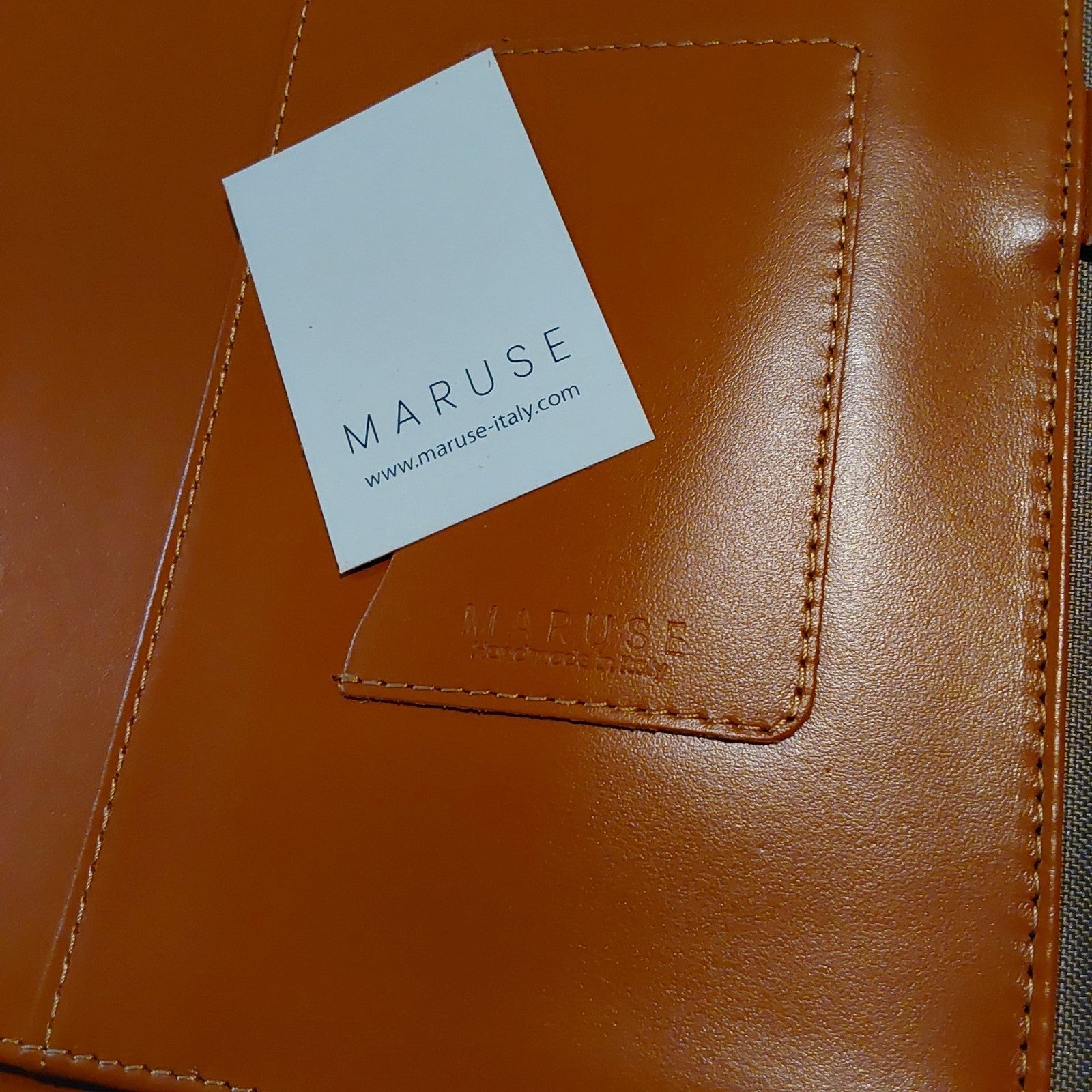 Maruse Italy Premium Luxury Leather Zip Around Portfolio Brown NEW🔥🔥🔥