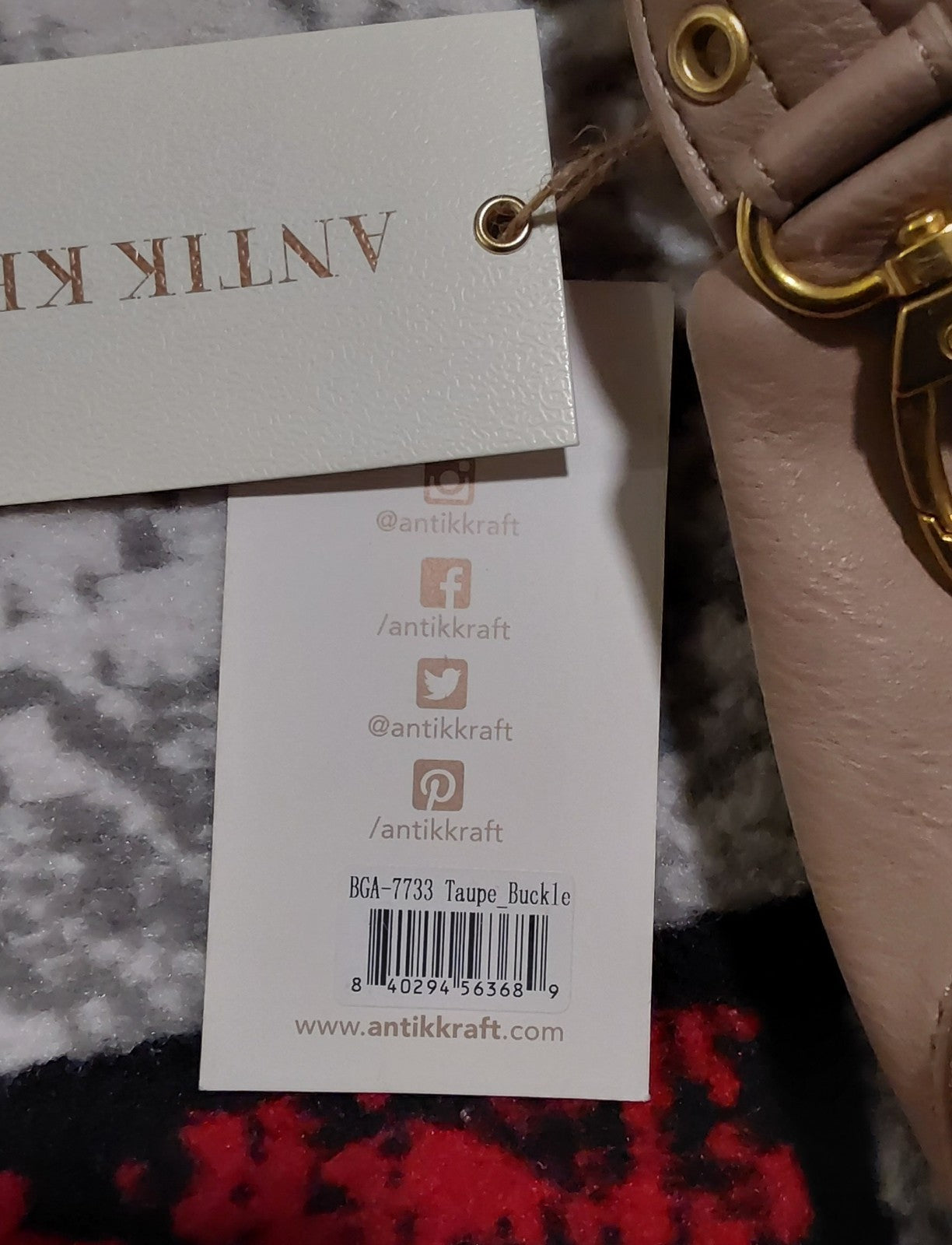 Antik Kraft Strap Sling Backpack Soft Leather Crossbody Taupe NWT 🔥🔥🔥