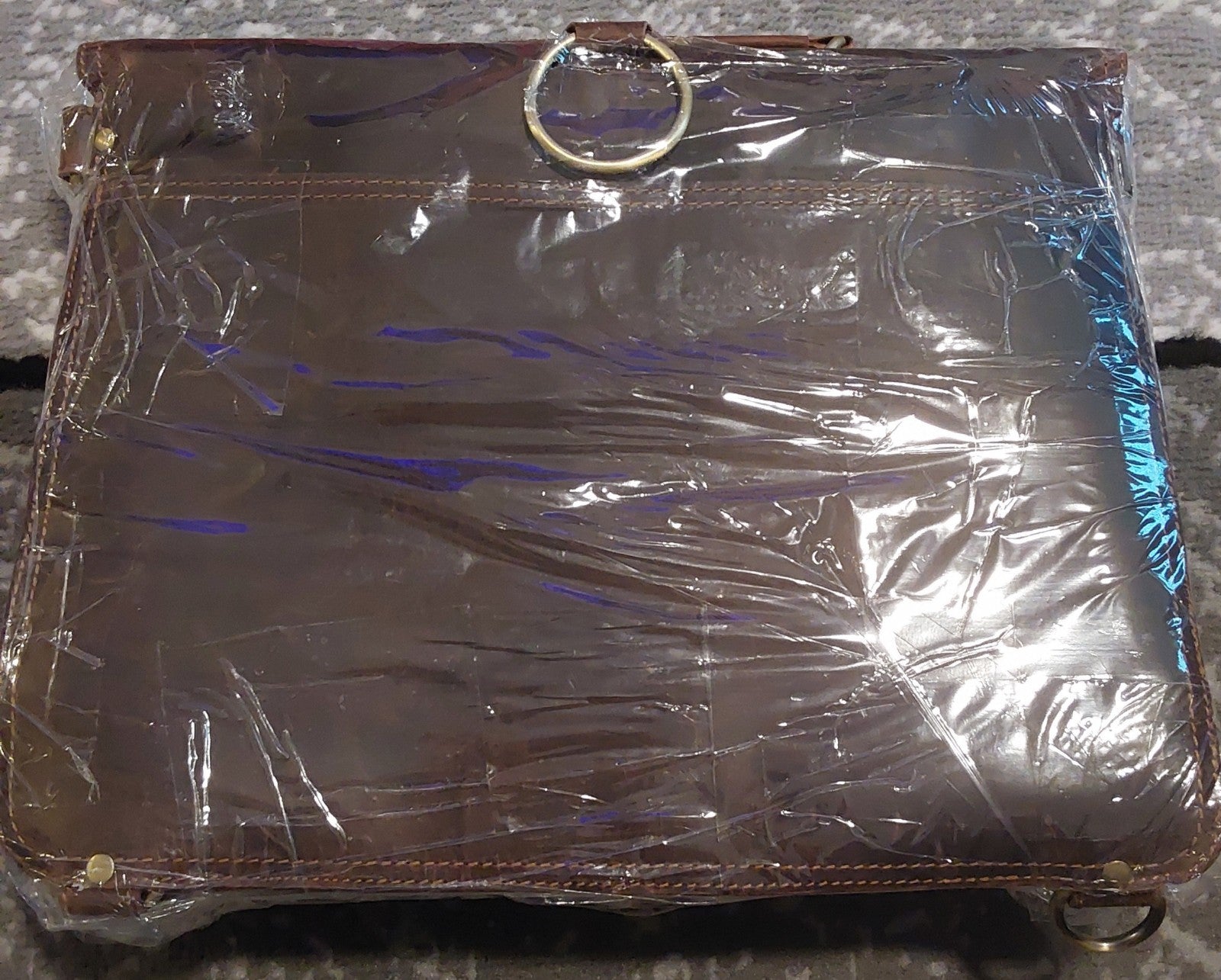 Distressed Leather Messenger Briefcase Bag Chocolate NEW🔥🔥🔥