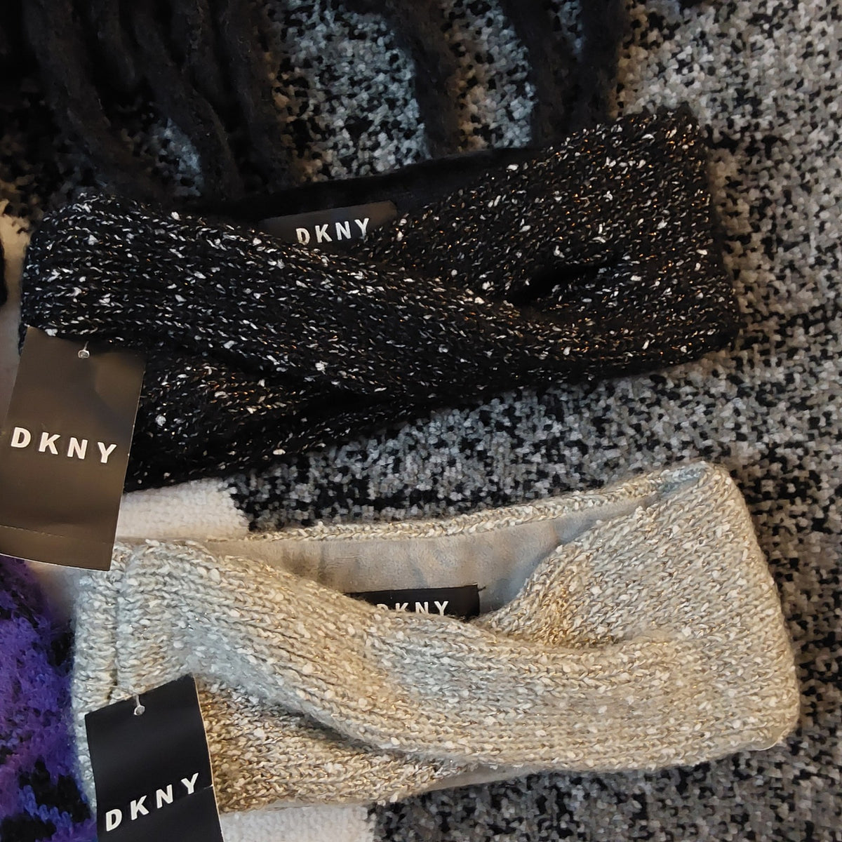 DKNY Fleece-Lined Headbands & Scarfs Assorted Lot Of 6 NWT 🔥🔥🔥