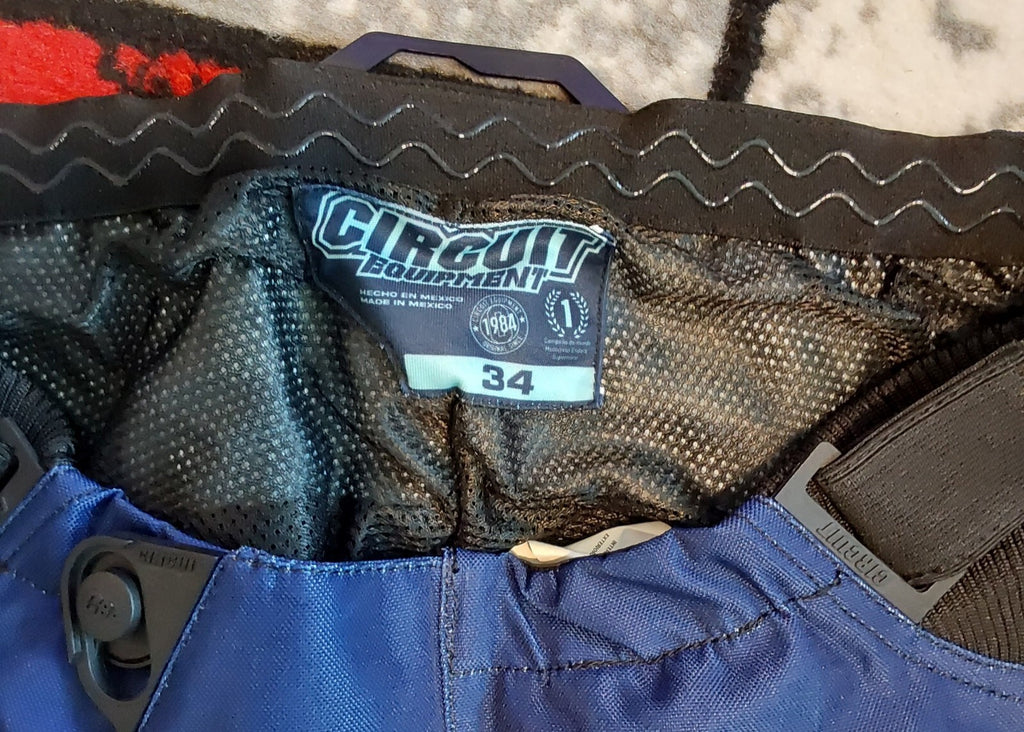 Circuit Equipment Reflex Gear Set Pants Blue Aqua Size 34 NWT🔥🔥🔥