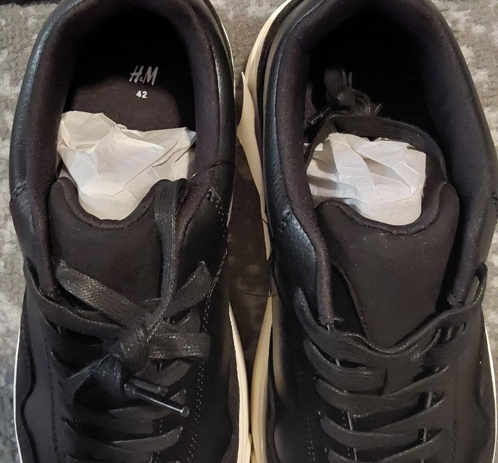 H&M Chunky Casual Men's Sneakers Black White Size 9 NWOB 🔥🔥🔥