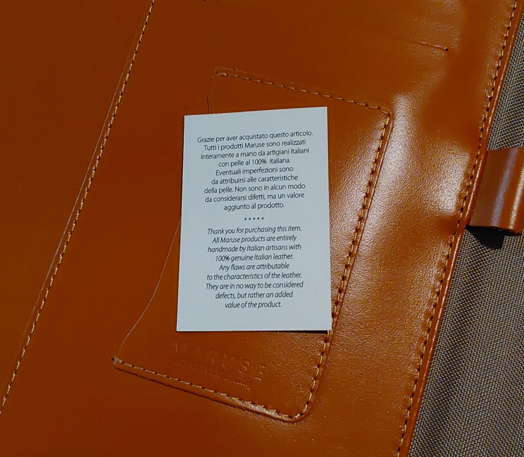 Maruse Italy Premium Luxury Leather Zip Around Portfolio Brown NEW🔥🔥🔥