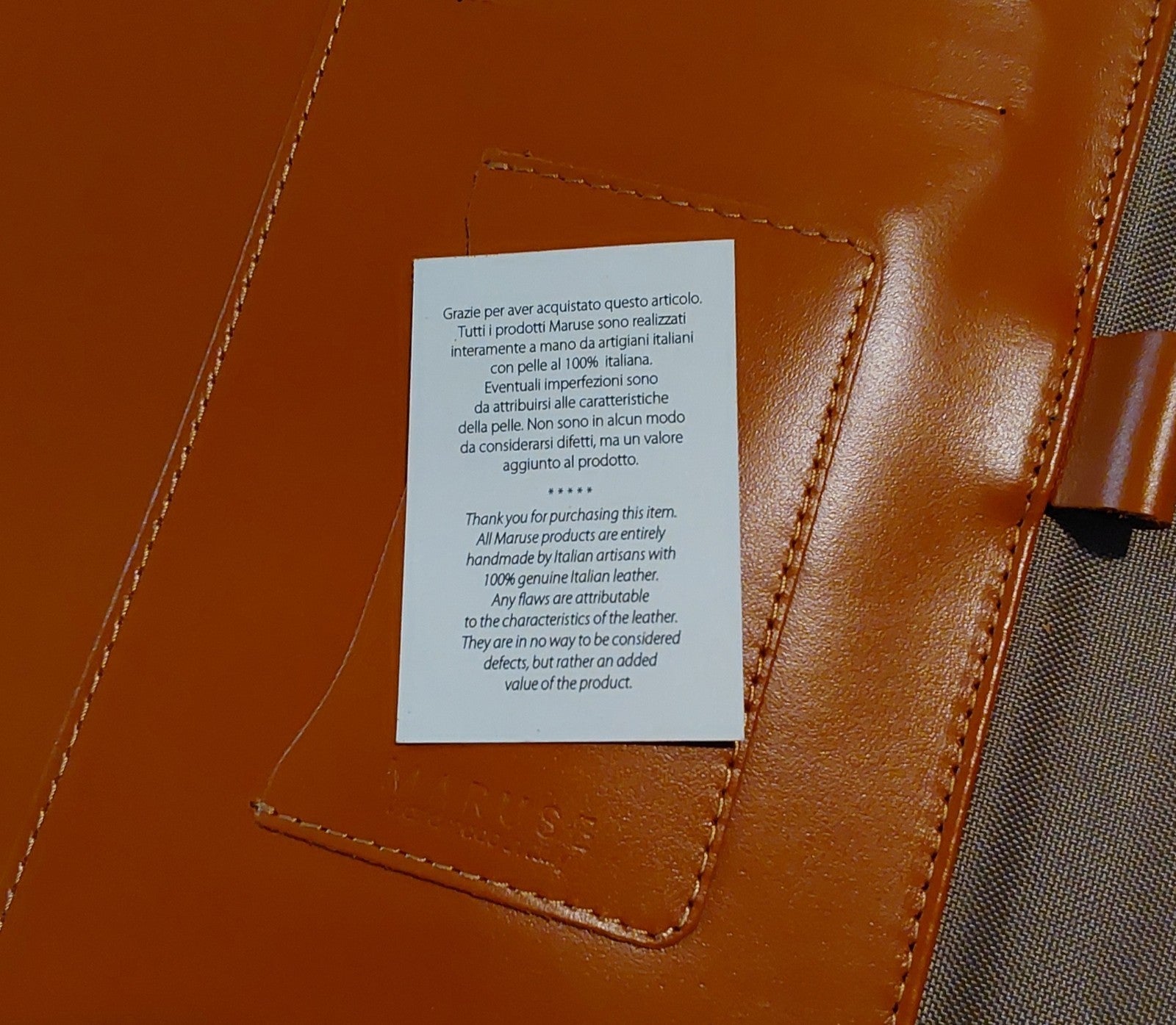 Maruse Italy Premium Luxury Leather Zip Around Portfolio Brown NEW🔥🔥🔥