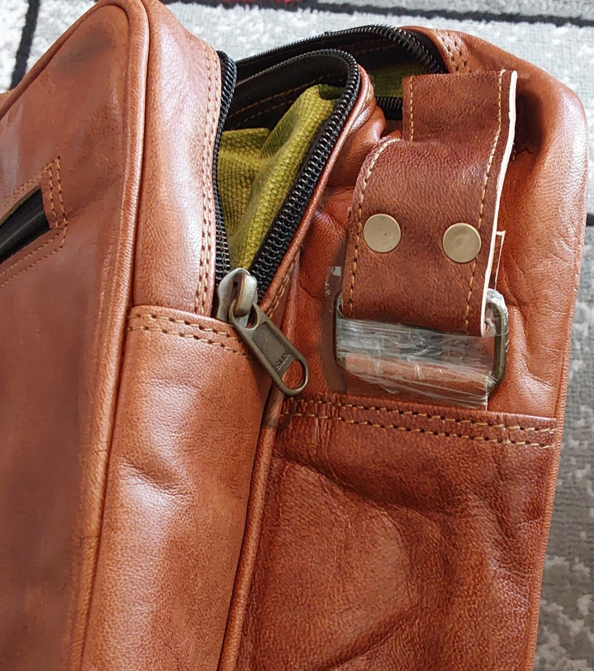 Men's Vintage Leather Bag Satchel Messenger Man Laptop Briefcase Bag Shoulder