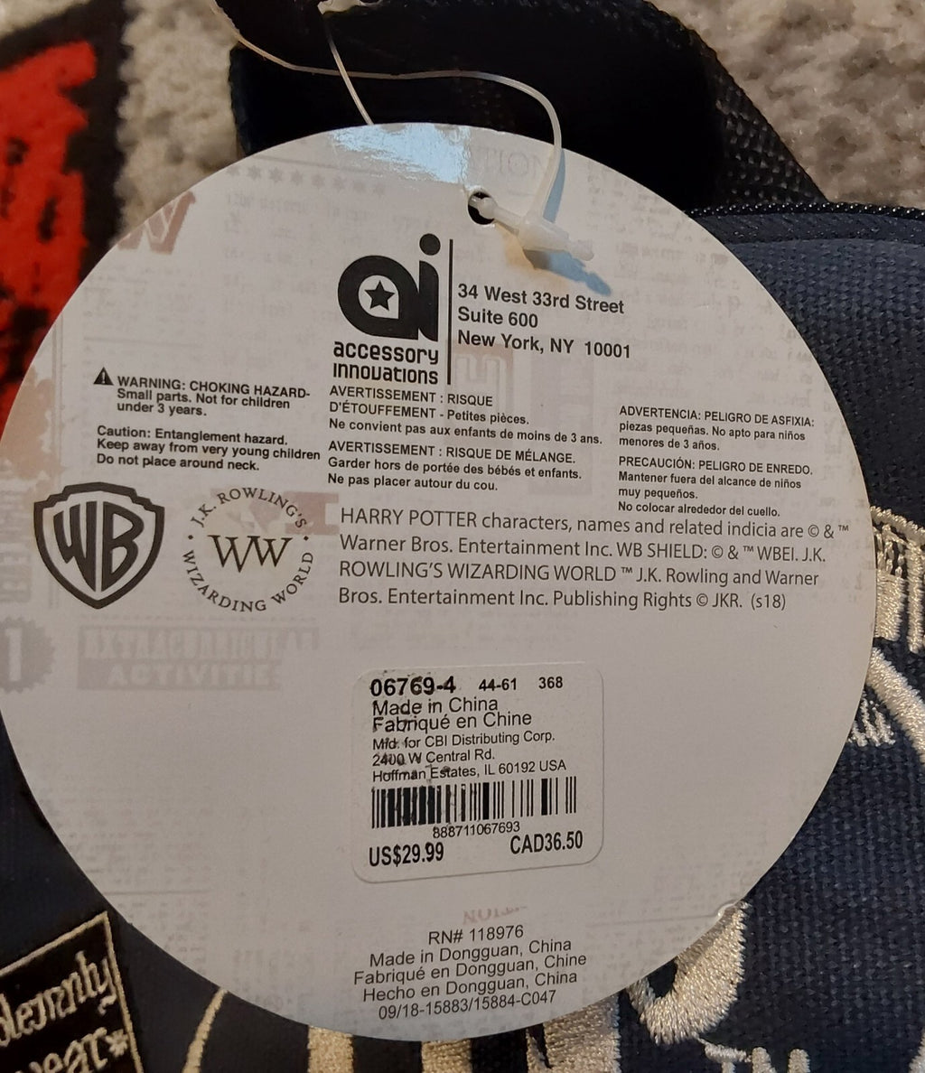 Accessory Innovations Harry Potter Navy Backpack NWT 🔥🔥🔥