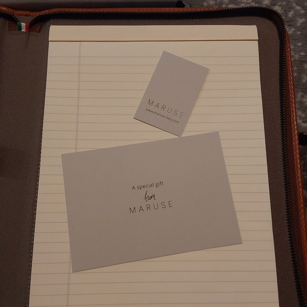 Premium Maruse Italian Leather Portfolio Padfolio Executive Rope NIB🔥🔥🔥