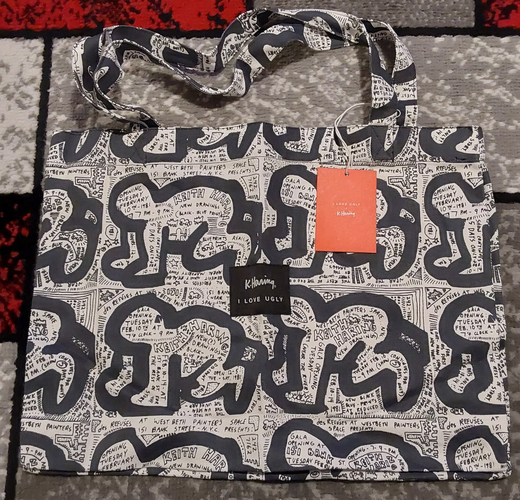 I Love Ugly x Keith Haring Collection Canvas Tote NWT 🔥🔥🔥