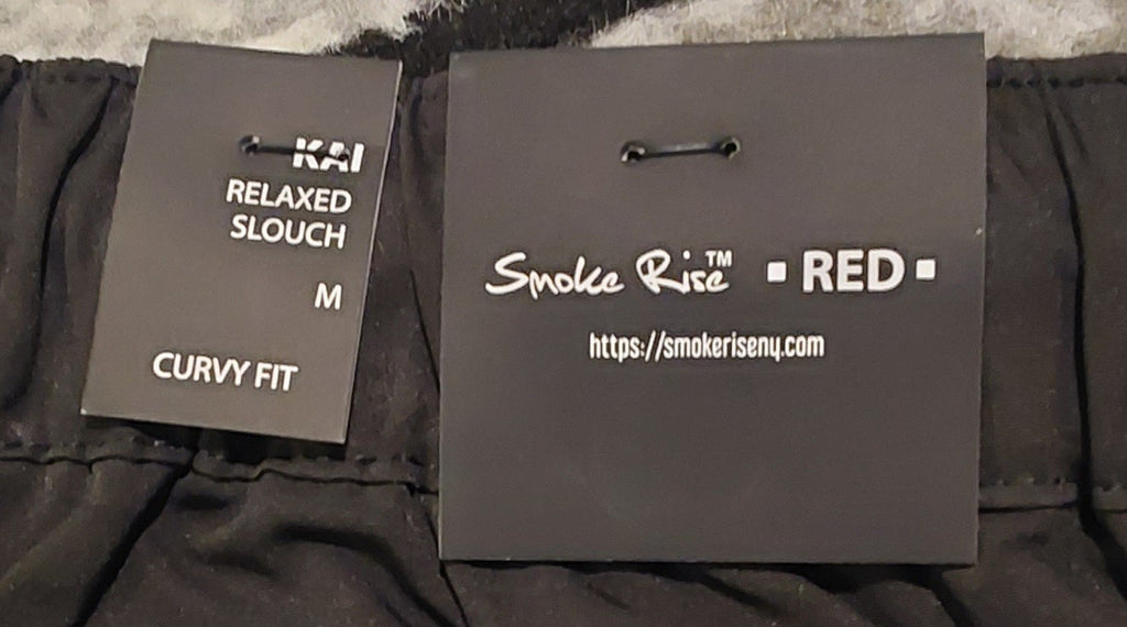 Smoke Rise Red Kai Relaxed Slouch Black Utility Pants Size Medium NWT 🔥🔥🔥