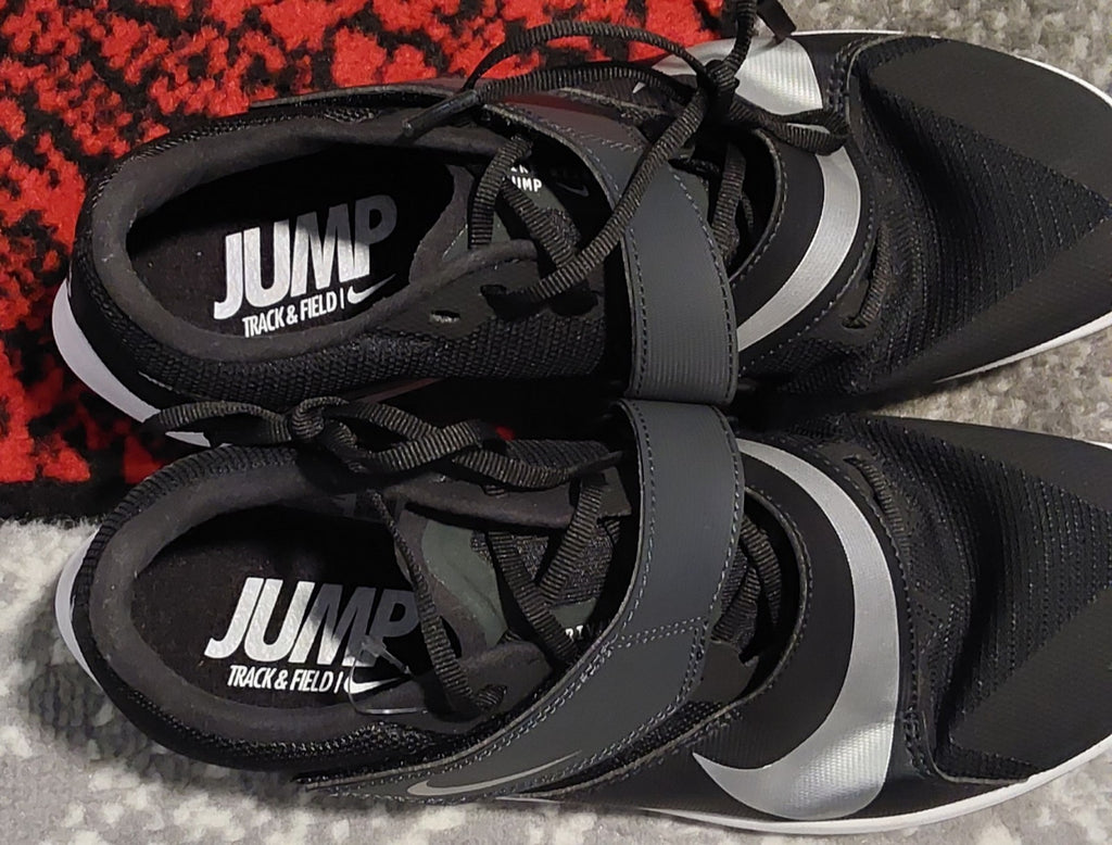 Nike Zoom Rival Jump Mens Track & Field Shoes Black Silver Size 9 NWOB🔥🔥🔥