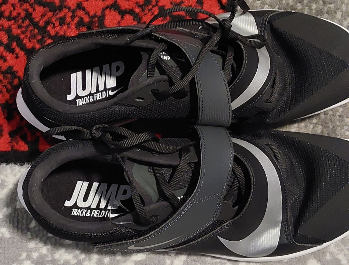 Nike Zoom Rival Jump Mens Track & Field Shoes Black Silver Size 9 NWOB🔥🔥🔥