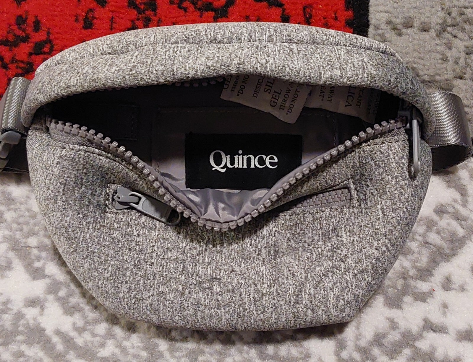 Quince All-Day Neoprene Belt Bag Grey Heather NWT 🔥🔥🔥
