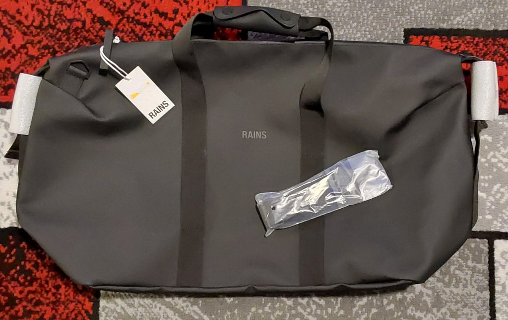 RAINS Hilo Weekend Bag W3 Velocity Black Waterproof Duffel NWT 🔥🔥🔥