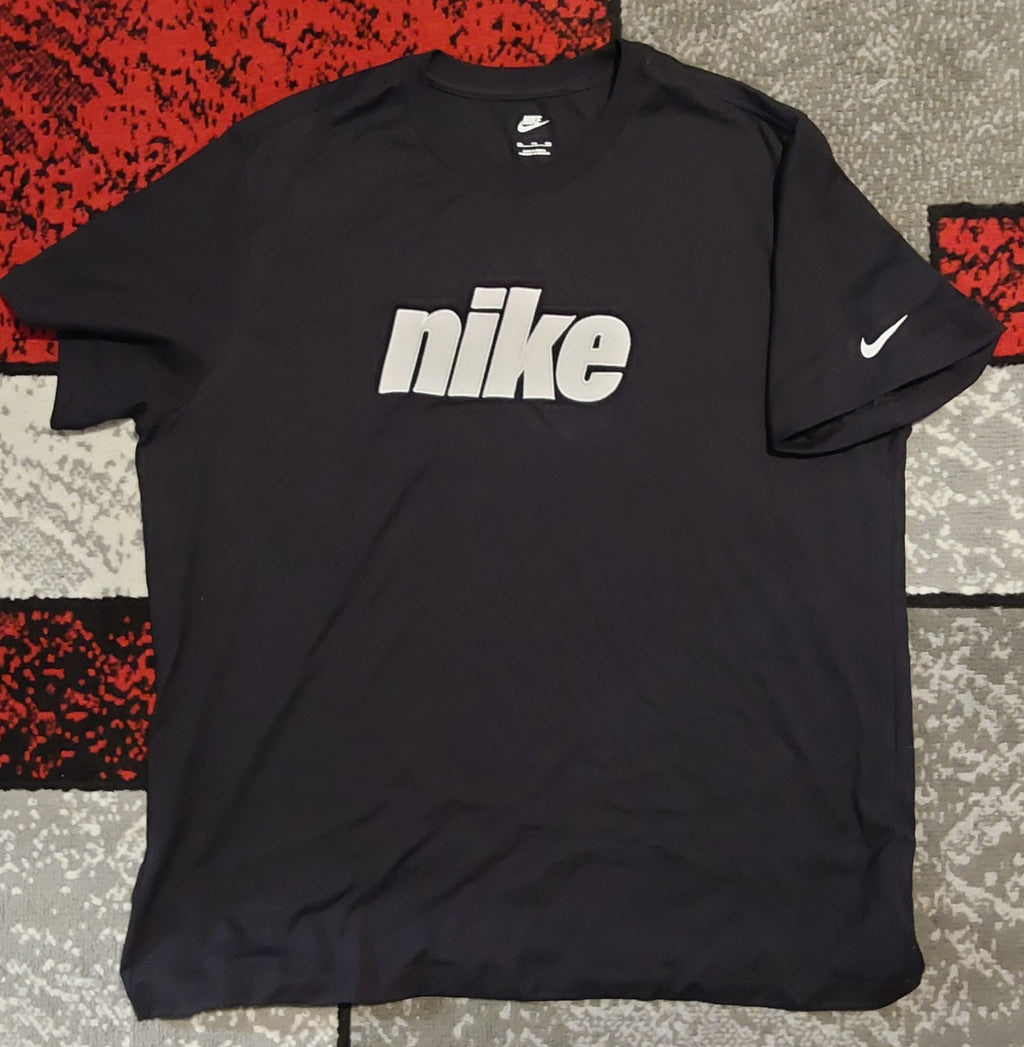 Nike NSW Mens Block 2.0 T-Shirt Embroidered Logo Tee Black NWOT 🔥🔥🔥