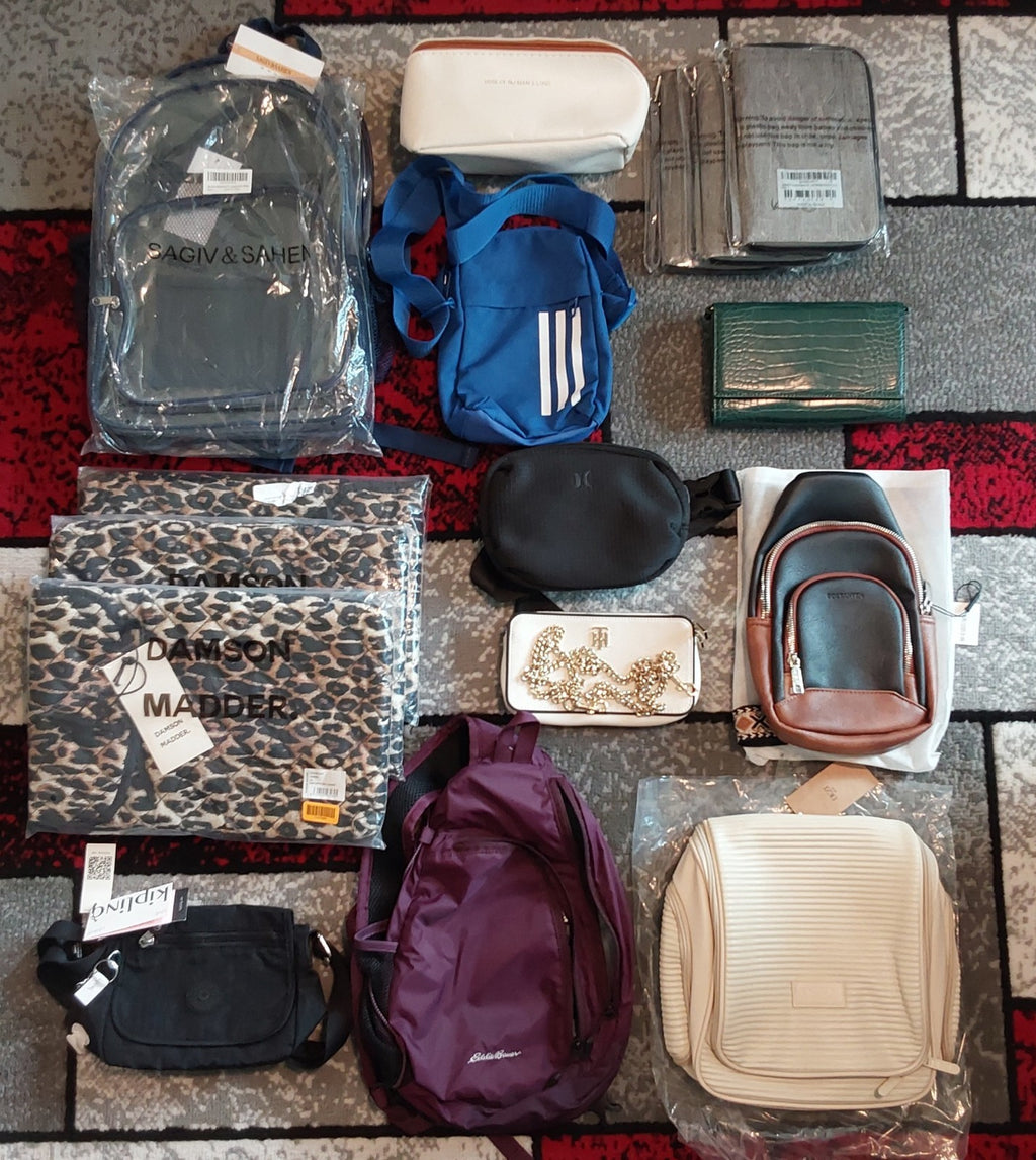 Kipling, Damson Madder, Dezi, Hurley, Hilfiger & More Mixed Bag Lot of 17 🔥🔥🔥
