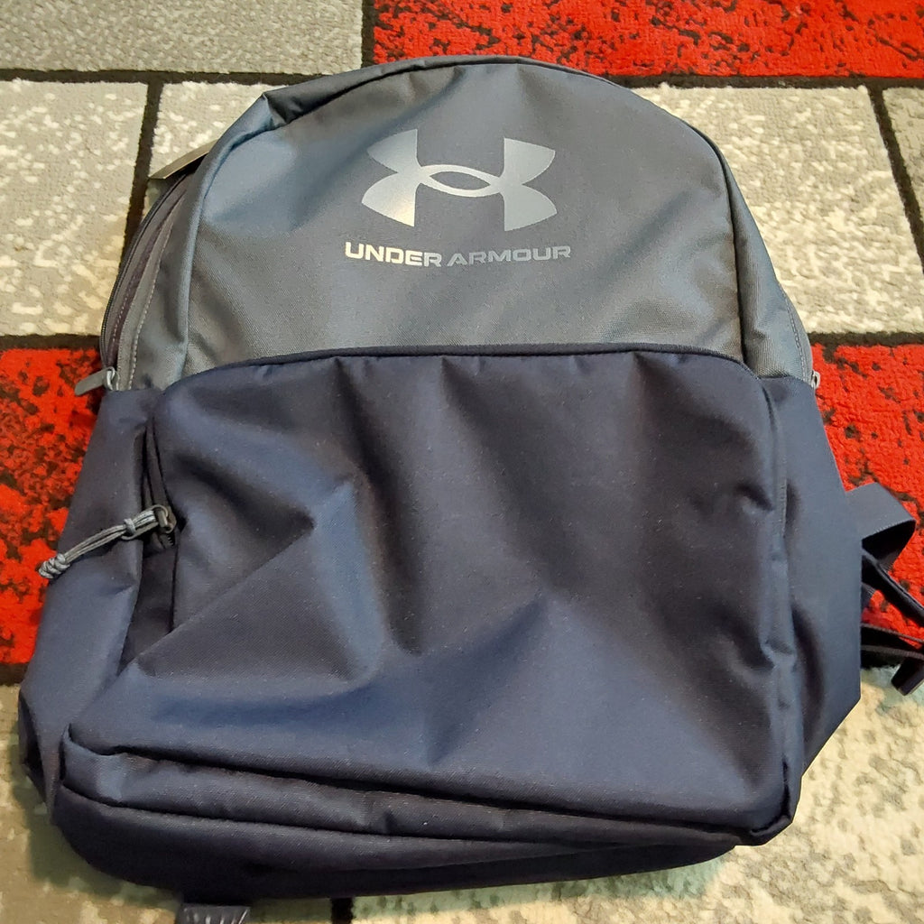 Under Armour Loudon Backpack Midnight Navy Downpour Gray 25L NWT 🔥🎁🔥
