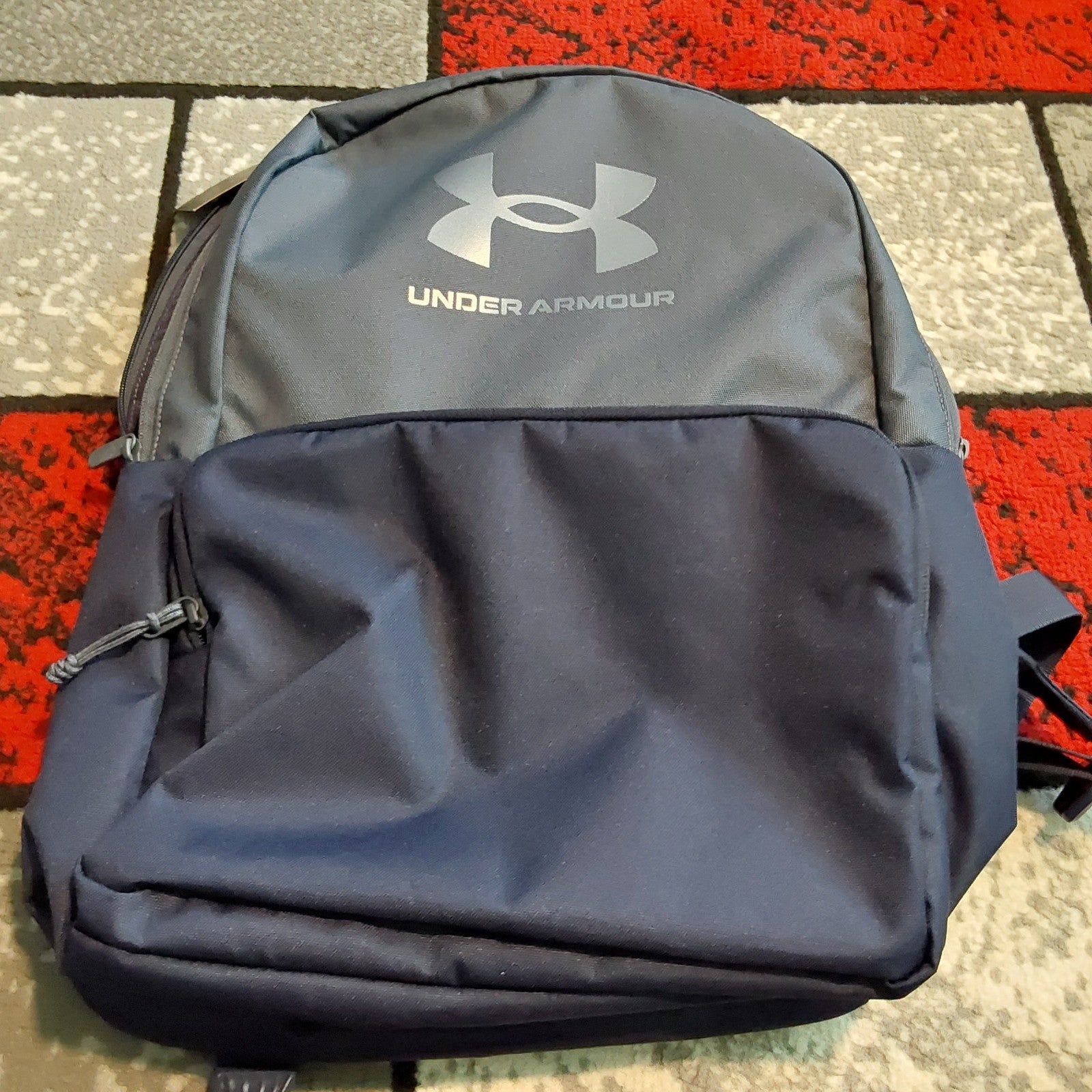 Under Armour Loudon Backpack Midnight Navy Downpour Gray 25L NWT 🔥🎁🔥