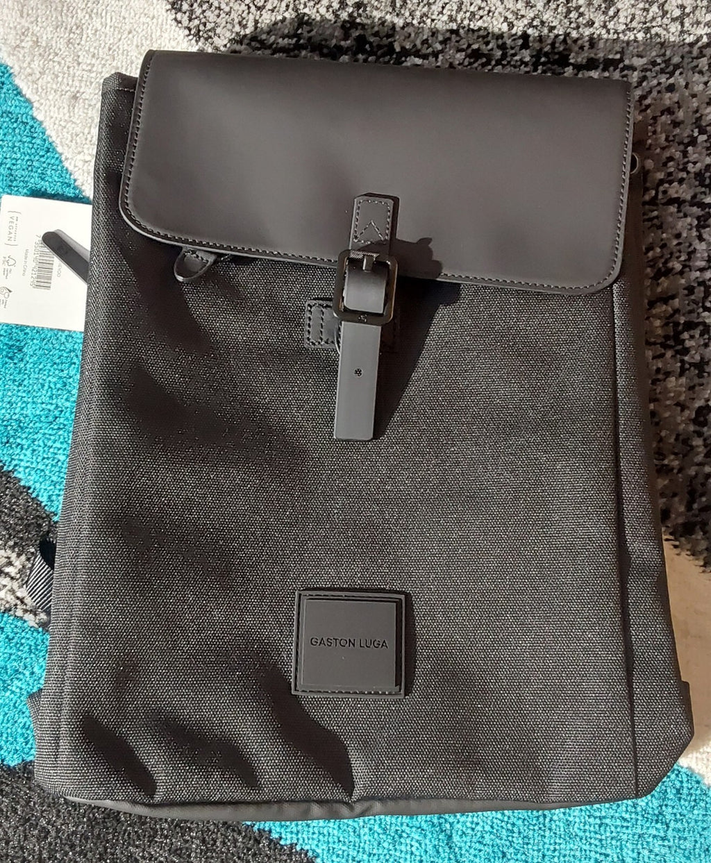 Gaston Luga Heritage 13" Single Button Backpack Black NWT🔥🔥🔥