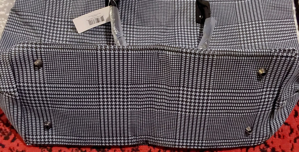 Lulu Dharma Blue Plaid Frasier Weekender Bag Overnight Travel Tote NWT 🔥🔥🔥