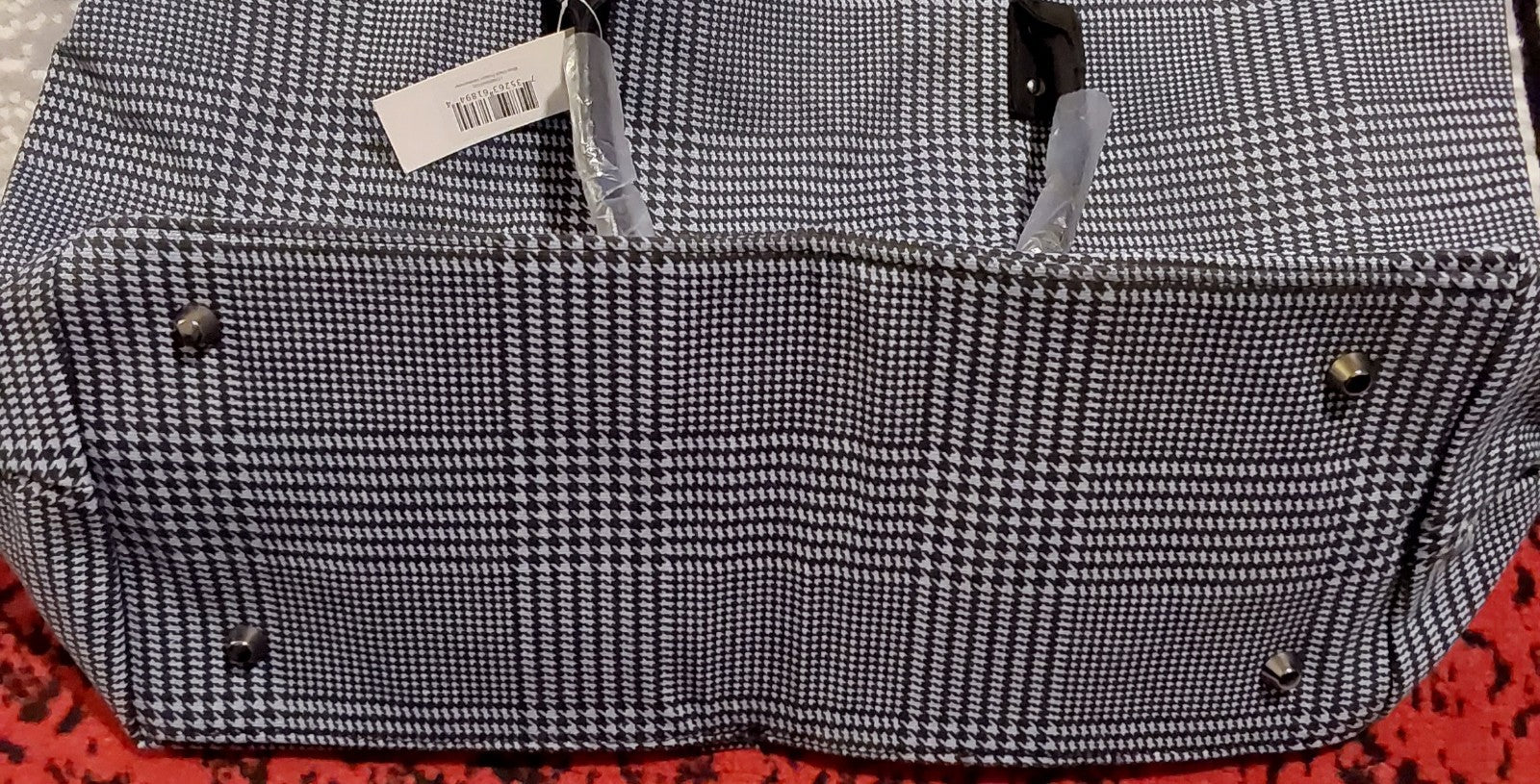 Lulu Dharma Blue Plaid Frasier Weekender Bag Overnight Travel Tote NWT 🔥🔥🔥