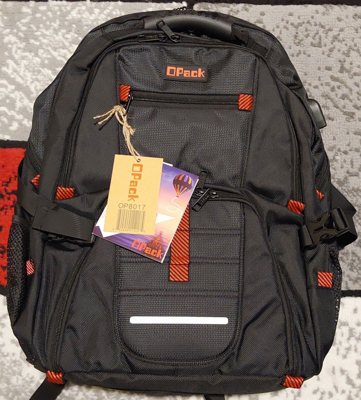 OPACK Extra Large Backpack TSA Approved, RFID , Durable Black NWT 🔥🔥🔥