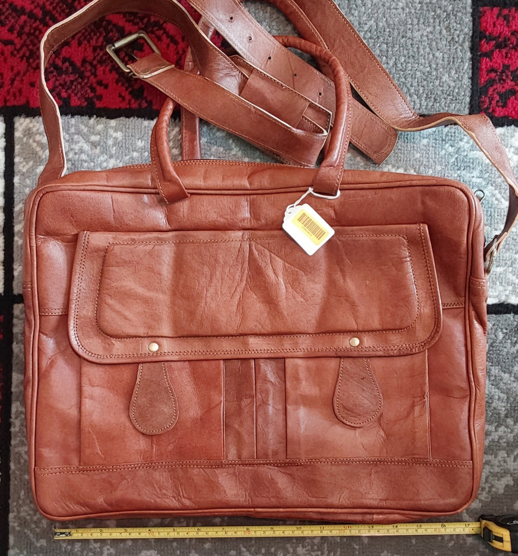 Men's Vintage Leather Bag Satchel Messenger Man Laptop Briefcase Bag Shoulder