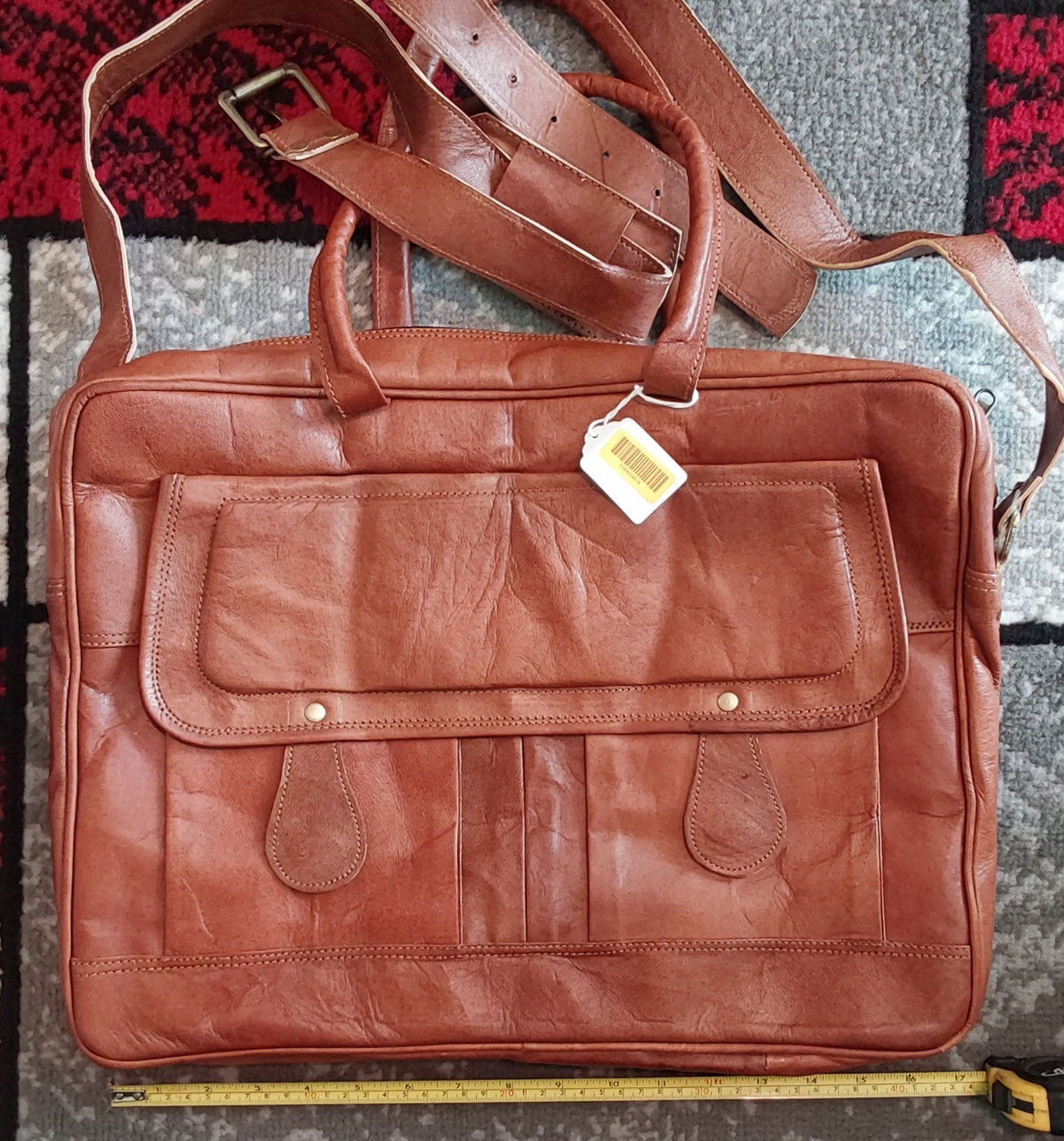 Men's Vintage Leather Bag Satchel Messenger Man Laptop Briefcase Bag Shoulder