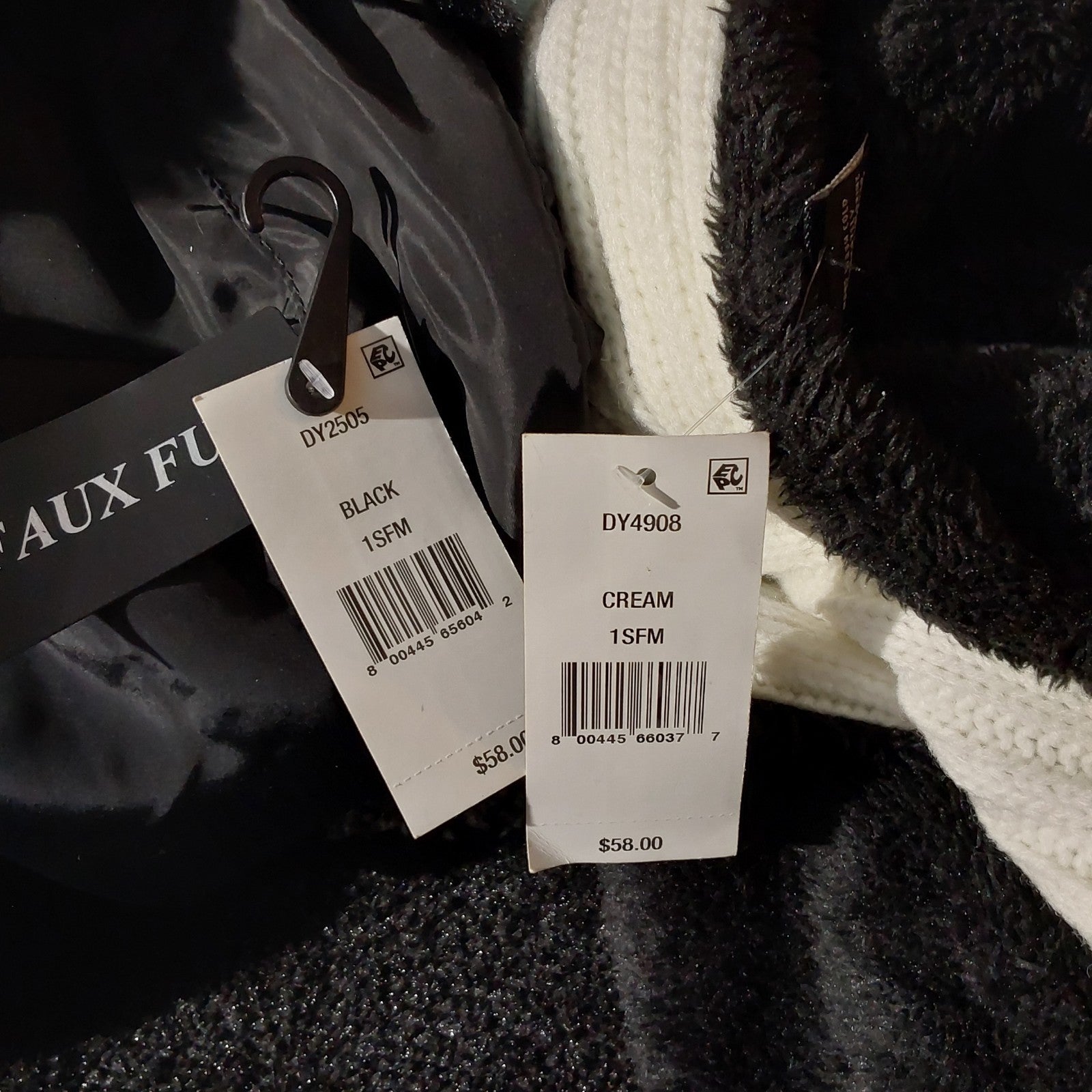 DKNY Fleece-Lined Knit Infinity Scarf & Faux Fur Trapper Hat Pair NWT 🔥🔥🔥