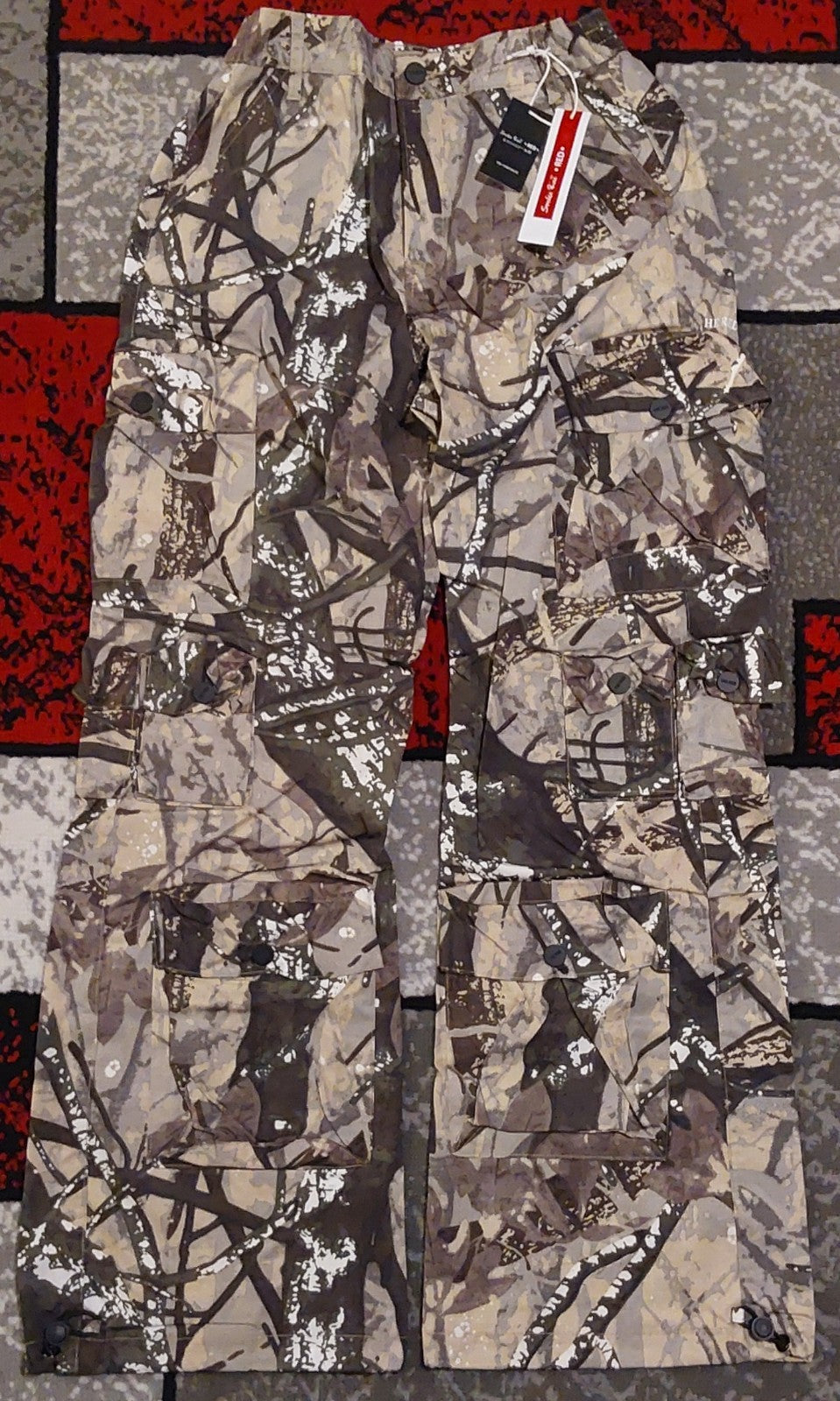 Smoke Rise Red "ZOE" Wide Leg Curvy Fit Olive Hunting Camo Medium NWT 🔥🔥🔥