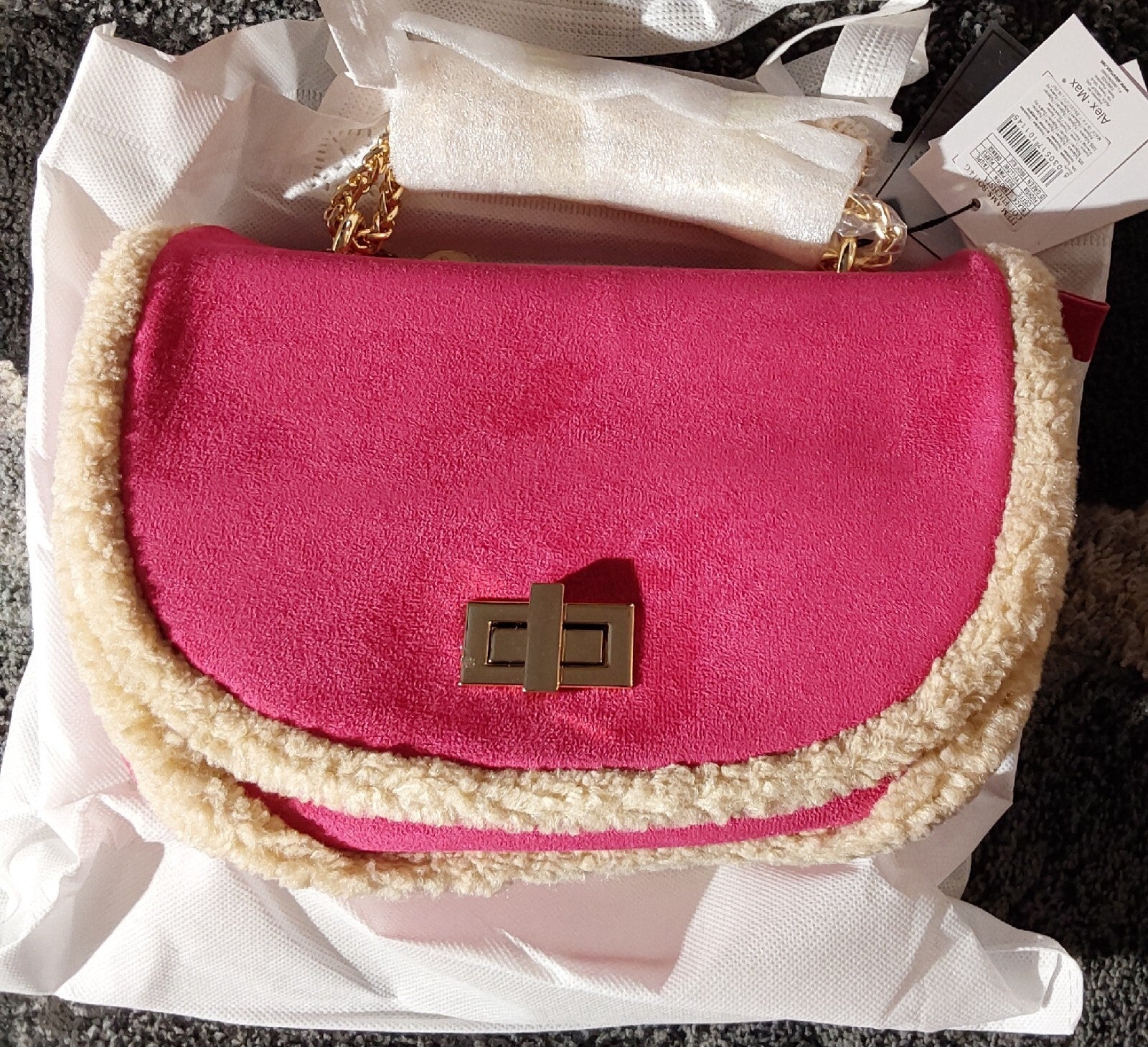 Alex Max Womens Cross Body Bag Purse Fuchsia AMS-BO114/G NWT 🔥🔥🔥